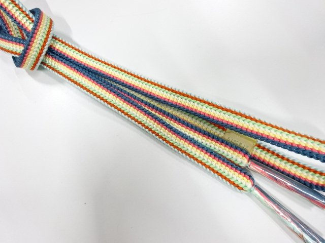 JAPANESE KIMONO / UNUSED HAND-TIED OBIJIME CORD 